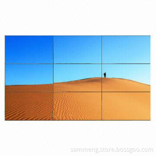 55-inch LED Video Wall Screen, Supports RS232 Control, with 2,000:1 Contrast Ratio and 5.7mm Bezel